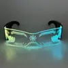2024 nueva tecnología de gafas plegables barra de gafas luminosas gafas de discoteca gafas de fiesta coloridas transfronterizas