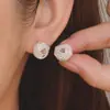 Pendientes de Plata 925 con Cierre de Plata Chapado en Oro Cobre Pendientes Geométricos Tejidos Vintage Transfronterizos para Mujer Accesorios de Oreja Versátiles de Moda