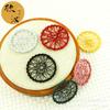 Apanhador de Sonhos DIY Acessórios feitos à mão Ferro pintado Materiais feitos à mão Corda de mão Pequeno pingente Colar Brincos Pingente