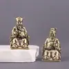 Dios de la Tierra y Dama de la Tierra Retro Creativos Objetos Antiguos de Latón Decoración del Hogar Mascota de Té Bendición de Escritorio de Oficina Adornos