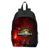 Mundo Animal Tiranosaurio Rex Dinosaurio Mochila Escolar Infantil Estudiantes de Primaria y Secundaria Mochila de Moda Mochila Personalizada DIY