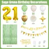 Paquete de Banderín con Bandera de Globo Digital Verde Oliva Nuevo de 32 Pulgadas Transfronterizo Decoración para Fiesta de Cumpleaños de Niños y Adultos