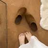 Estilo Holgazán Simple Japonés Diadema Birkenstock Pantuflas Mujer 2026 Cuero Suave Antideslizantes Suela Suave Versátil para Viajar Persona Perezosa Medias Pantuflas