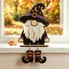 Fantasma Calabaza Gnomo de Halloween Adorno de Madera Hoja de Arce Cosecha Acción de Gracias Decoración del Hogar Artesanías de Madera