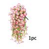 Amazon Transfronterizo Flores Artificiales Eucalipto Gloria de la Mañana Flores de Seda Hogar Boda Patio Exterior Colgante de Pared Colgante de Pared de Ratán