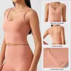 Roupa íntima esportiva com costas em U Feminina Alta Sustentação Fitness Corrida À Prova de Choque Sutiã de Yoga Almofada Fixa no Peito Regata AG001