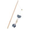 Brinquedo para Gato Feltro Animal Varinha de Madeira Varinha para Provocar Gato Varinha Interativa Portátil para Provocar Gato Brinquedo para Provocar Gato Fábrica de Suprimentos para Gatos # #