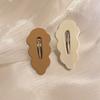 Novo Milk Curry Color Hairpin Side Clip Lado das mulheres Cute Hairpin Duckbill One-word Clip Bangs Clip Headwear Clip
