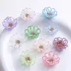 Lujo Ligero Color Doble Capa Hueco Pétalo Tazón Flor DIY Trenzado a Mano con Cuentas Pasador de Pelo Accesorios para el Cabello Pendientes Material Venta al por Mayor