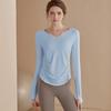 Nuevas Camisetas Deportivas de Secado Rápido Holgadas para Mujer 2026, Ropa de Yoga, Camisetas de Manga Larga, Transpirables, Adelgazantes, para Correr, Ropa de Fitness