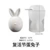 Nuevo Molde de Silicona para Vela de Conejo Huevo sin Rostro Pascua DIY Orejas de Conejo Cabeza de Conejo Yeso Molde de Silicona