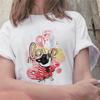 Camiseta feminina de verão com estampa de cachorro, manga curta, WISH uma geração de pelo