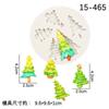 Cross Mirror Venda quente Natal floco de neve árvore de Natal Elk Set Series Flip Cake Molde Decoração Bolo de chocolate