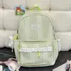 Mochila de Raya de Encaje Suave y Linda Estilo Nuevo Primavera y Verano para Mujer, Estilo Chica Dulce Fufu, Mochila Tesoro para Viajes Diarios en Color Morado Batata