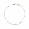 Conjunto de colar e pulseira de zircônia em cubo de açúcar e pérola de água doce corrente de clavícula de pérola empilhável versátil fresco luxo leve