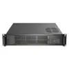 Nuevo Chasis 2U Placa Base EATX Servidor de Control Industrial Tarjeta Gráfica de Altura Completa Fuente de Alimentación Redundante Gabinete de 19 Pulgadas Refrigeración por Aire Negro