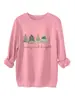 Alegre y brillante Comercio exterior transfronterizo Amazon al por mayor Sudadera versátil con forro polar para mujer de talla grande