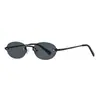 Gafas de Sol Ovaladas de Nuevo Estilo con un Toque de Alta Gama, Gafas de Sol sin Montura con Borde Cortado Transfronterizas para Mujer, Gafas de Sol con Montura de Metal, Gafas de Moda