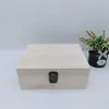 Caja de Regalo Souvenir, Caja de Almacenamiento de Madera, Caja de Regalo Pura con Tapa Abatible, Caja de Colección de Almacenamiento de Madera, Caja Pequeña Rectangular de Madera