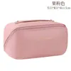 Bolsa de Cosméticos de PU Moderna y Conveniente, Bolsa de Almacenamiento para Viaje, Bolsa de Aseo de Gran Capacidad, Bolsa de Cosméticos de Almohada de Mano para Mejorar la Apariencia