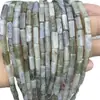 Accesorios para Joyería DIY Cuentas Espaciadoras Venta al por Mayor Trabajos con Cuentas Rectangular Piedra Imperial Ágata Roja Aventurina Tubo Redondo Cuentas Pulsera