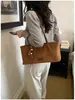Bolso de hombro versátil vintage para mujer, bolso de axila elegante de gran capacidad, bolso tote simple a la moda, bolso de mano ligero para ir al trabajo