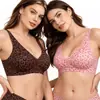 Sutiã de gelo com estampa de leopardo personalizado para comércio exterior TK Amazon mais vendido para mulheres, lingerie plus size, fábrica de lingerie de origem transfronteiriça