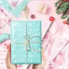 Wx-Nogal Tema Sídney Papel 17g Dulces de Regalo Papel de Envoltura a Prueba de Humedad Árbol de Navidad Rosa Copo de Nieve Papel Copiador