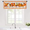 1 pieza patrón de múltiples colores patrón cortina corta cortina de cocina media cortina transfronteriza Halloween decoración ventana pequeña poliéster algodón