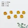 Prata 925 Banhada a Ouro Diamante Oco Espaçador com Contas Pulseira com Contas Fio para Colar Corda Ornamental diy Produto Semi-acabado