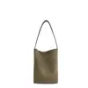 Bolso versátil para mujer, gran capacidad para el trayecto matutino, bolso tipo cubo para el hombro, nuevo lanzamiento verano 2026, bolso de hombro texturizado, bolso de nicho