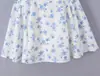 Vestido de tirantes floral ajustado de verano para mujer estilo europeo y americano 8209