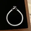Pulseira de Zircônia Simples, Elegante e de Alto Padrão, Versátil para o Dia a Dia, Apresentando uma Coleção de Pulseiras de Zircônia de Nicho, Luxo Leve e de Alto Padrão