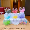 Adorno pequeño de pez marino acrílico, llavero de pez de océano, colgante creativo de botella de arena líquida de pez payaso, decoración de bolsa al por mayor