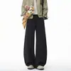 Colección Otoño 2026: Pantalones de pierna ancha con corte inclinado estilo americano sin sombras, Tallas M-5XL, HK261035 - Especial P28