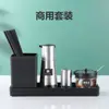 Conjunto de Potes para Condimentos e Pimenta de Aço Inoxidável 304 para Restaurantes Comerciais Garrafa Criativa para Molho de Soja Garrafa para Vinagre para Restaurantes
