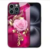 Aplicable a Funda de Cristal Templado para Apple 18PRO 17PROMAX Cubierta Protectora de Hoja de Oro iPhone16 Rosa 17E