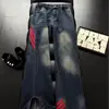 Jeans Retro Americanos Micro-Campana para Hombres y Mujeres, Estilo Otoño/Invierno, Diseño de Calle, Sueltos y Adelgazantes, No Ajustados a las Piernas, Pantalones de Campana