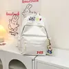 Mochila ecológica e de estilo fresco, simples e versátil, grande capacidade, leve, adequada para o trajeto diário, mochila de viagem para estudantes