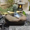 Nueva Rocalla de Jardín Estilo Chino, Fuente de Agua Corriente, Paisajismo, Estanque de Peces en el Patio, Acuario, Elemento de Agua Circulante, Adornos Decorativos para Jardín