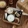 Vela Perfumada de Cáscara de Coco Caja de Regalo de Aromaterapia Incienso Libre de Humo Cera de Coco Hecha a Mano Fragancia Souvenir de Vacaciones de Alta Gama