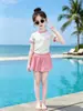 Traje de baño para niñas, Nuevo modelo Verano 2026, Hermoso traje de baño de dos piezas para niños, Traje de baño de alta gama para niñas mayores