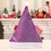 Gorros de Navidad Transfronterizos con Lentejuelas para Niños y Adultos, Gorros de Papá Noel con Copos de Nieve Dorados, Gorros de Fiesta, Decoración Ambiental y Disfraces