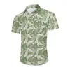 2026 Moda Europea y Americana Transfronteriza Nueva Tendencia Camisa Floral Impresa en 3D Hawaiana de Playa Casual Camisa de Manga Corta para Hombre