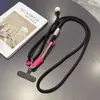 Funda de Teléfono de Moda con Correa Larga Cruzada Se Puede Usar Multifuncional Colgante de Cuello para Mujer Correa con Anillo para Dedos Cadena para Cámara Exterior Fácil de Usar