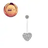 E-commerce transfronteiriço dedicado a anel de umbigo de amor Xiangbala full diamond haste macia anel de umbigo para grávidas fábrica em estoque atacado