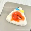 Juguete Squishy de Fresa Grande Brillante al Aceite Estilo Mismo de Xiaohongshu Transfronterizo, Simulación Realista de Comida, Artículo Popular de Celebridad de Internet, Juguete para Aliviar el Estrés Similar a Slime
