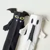 Calcetines de tubo medio estilo Ins europeo y americano, calcetines de calabaza para Halloween, calcetines creativos para pareja, calcetines lindos y peculiares con bordado de mano pequeña, personas esqueleto