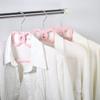 Corazón de niña rosa amor lazo plástico perchas antideslizantes dormitorio estudiantil colgar ropa ropa fabricantes al por mayor