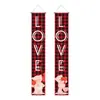 Parejas Transfronterizas Nuevas para el Día de San Valentín, Decoraciones de Fiesta con Temática de Amor, Banderas, Lemas de Bendición, Banderas Festivas para Escena Romántica